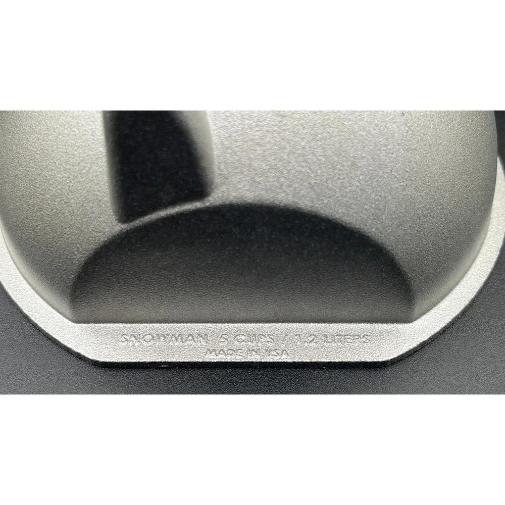 Nordic Ware Snowman Cake Pan Cast Aluminum‎ 5 Cup Holiday Winter Silver USA 12